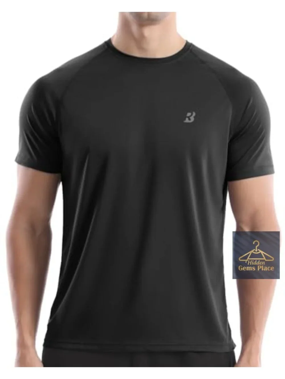 Men's UPF 50+ Rash Guard Short Sleeve Swim Shirt Quick Dry Lightweight Sun